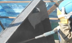 Blasting works on fender